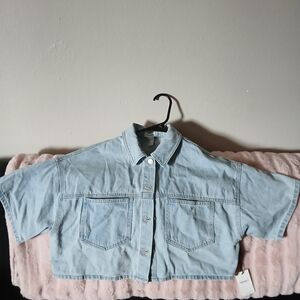 Forever 21 Light Blue Button Down Shirt